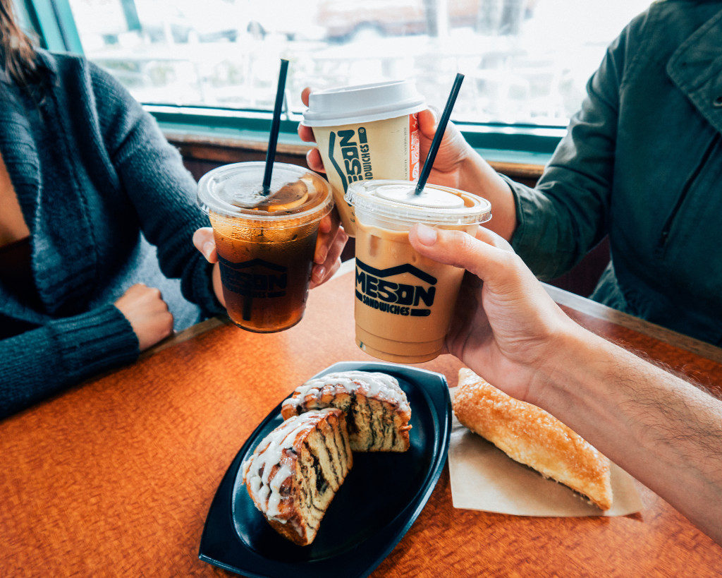 El Meson Sandwiches - Iced Coffee - Cinnamon Roll - 100 Puerto Rican Coffee
