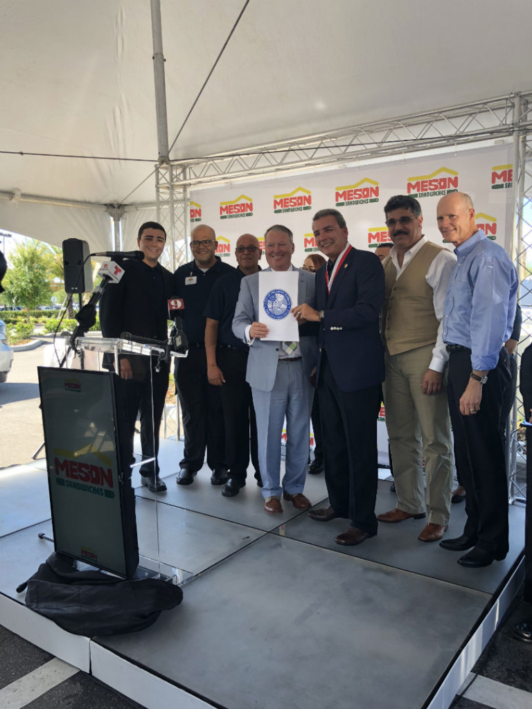 Orlando Mayor Buddy Dyer honored the Puerto Rican restaurant chain with a proclamation